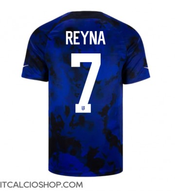 stati Uniti Giovanni Reyna #7 Seconda Maglia Mondiali 2022 Manica Corta